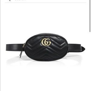 Gucci GG Marmot Leather Belt Bag